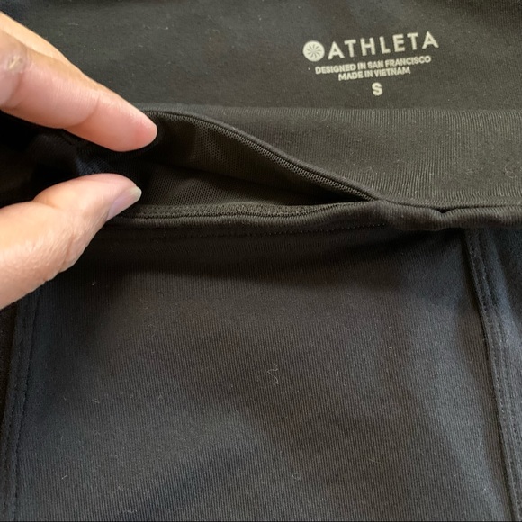Athleta Metro Velvet Side Stripes Tux Leggings - Picture 8 of 11